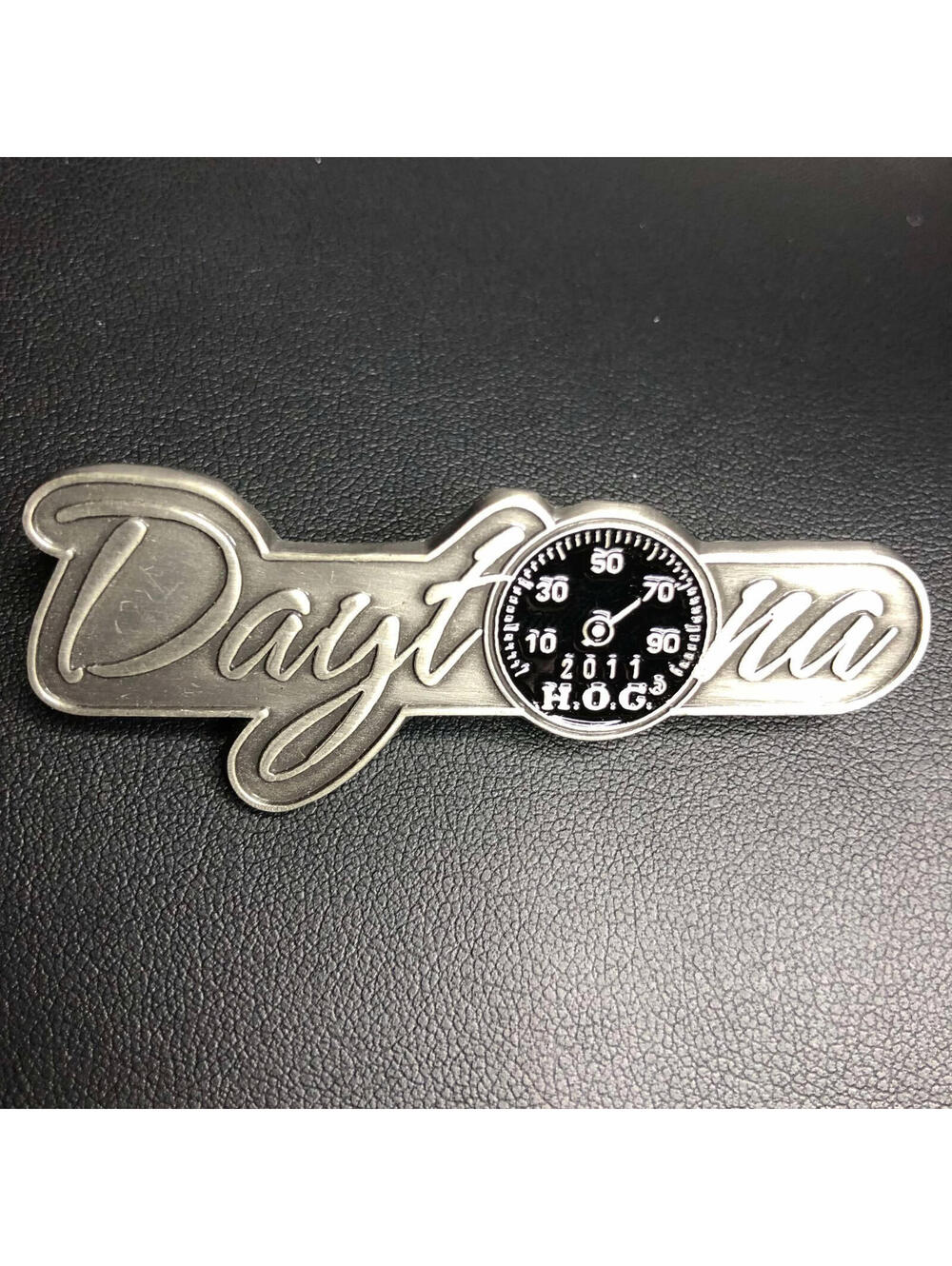 2921 Harley Owners Group HOG Motorcycle Lapel Hat Pin Daytona silvertone